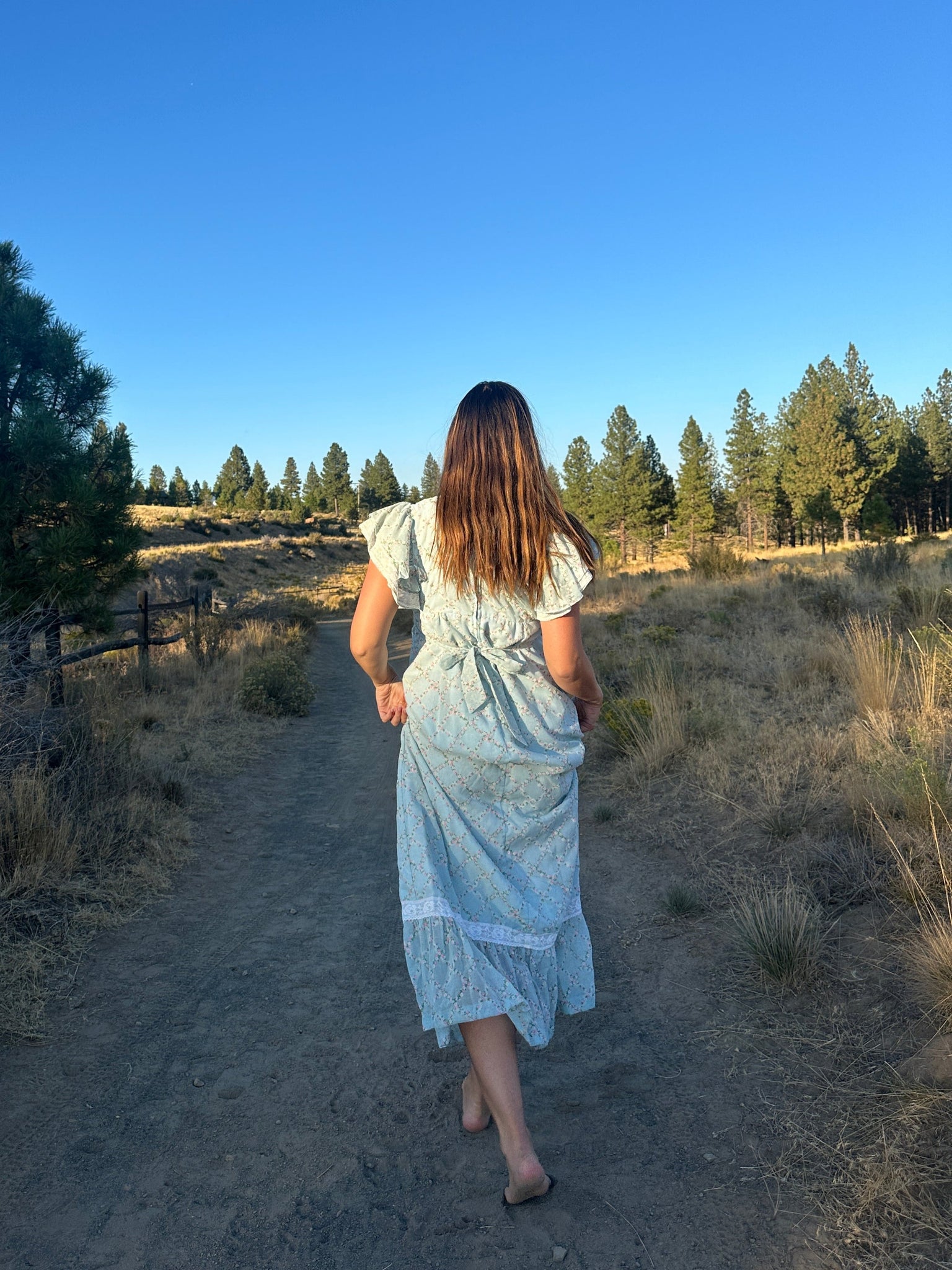 70s Handmade Butterfly Sleeve Dress