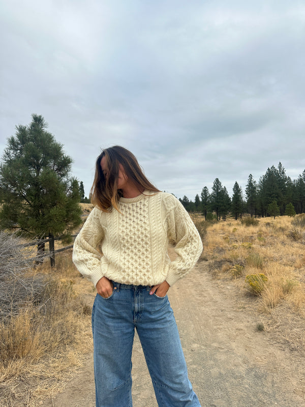 Vintage Wool Fisherman Sweater