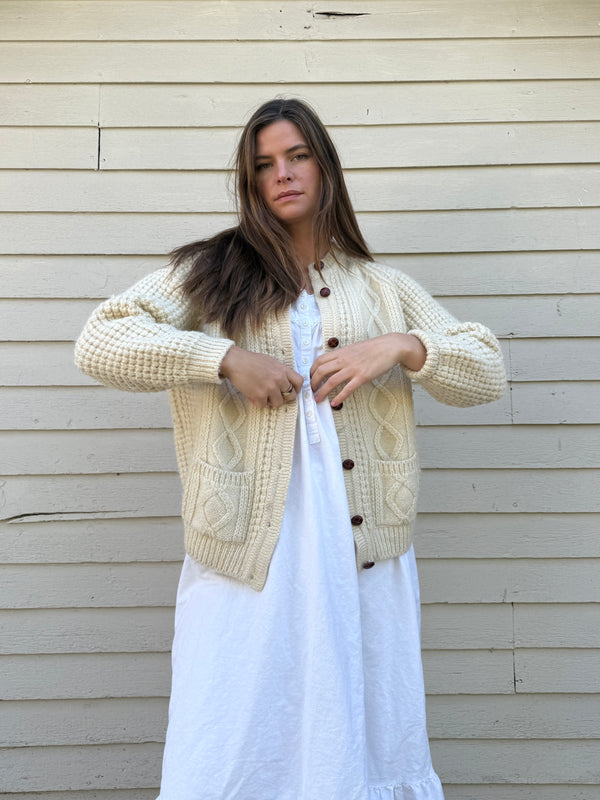 Vintage Chunky Wool Cardigan