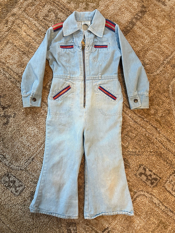 70s JcPenney Denim Jumpsuit (4T)