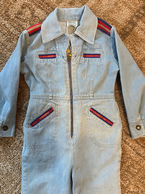 70s JcPenney Denim Jumpsuit (4T)