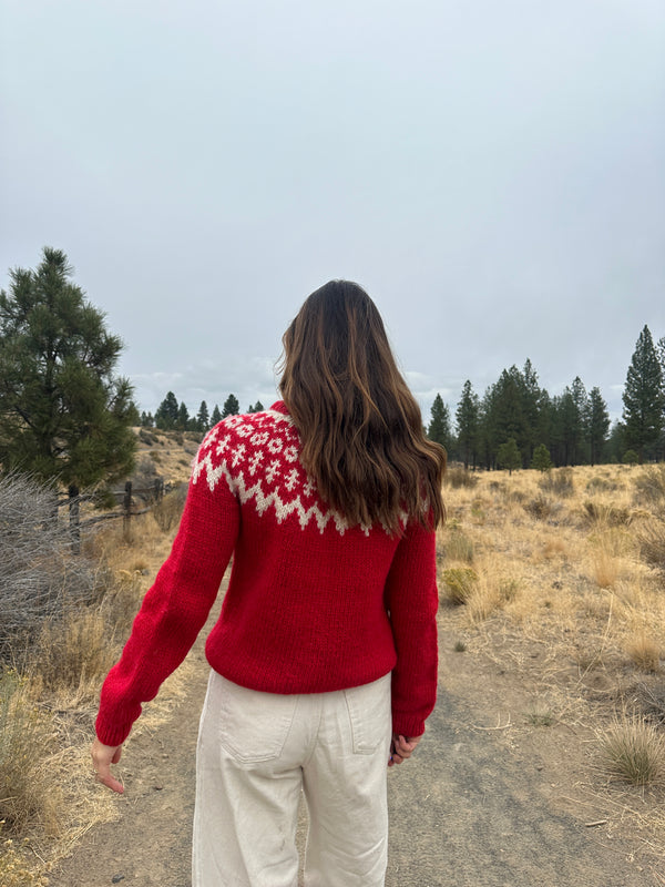 Vintage Handknit Wool Sweater