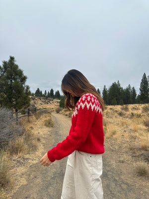 Vintage Handknit Wool Sweater