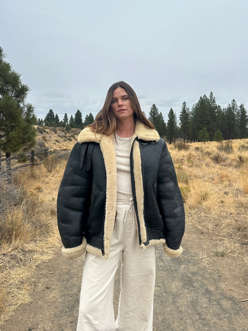 Vintage Shearling Leather B3 Bomber