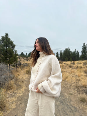 Oversized Handmade Wool Sweater