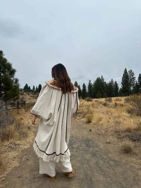 Vintage Abstract Mexican Embroidered Coat