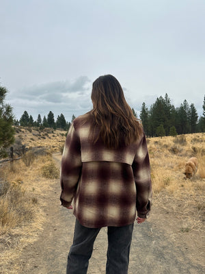 50s Shadow Plaid Wool Hunting Jacket