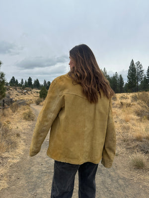 Vintage Suede Shearling Jacket