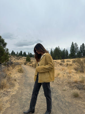 Vintage Suede Shearling Jacket