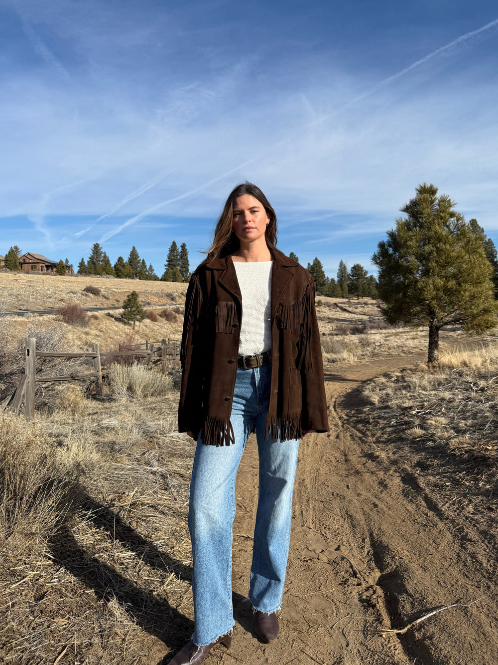 70s Suede Fringe Coat