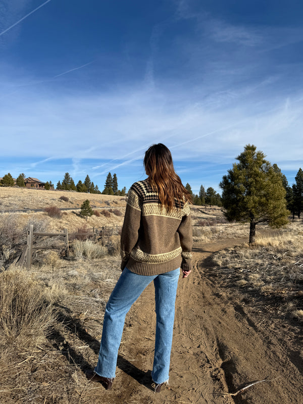 70s Wool Zip Up