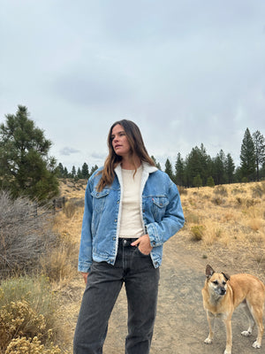 Vintage Levi's Sherpa Denim Trucker Jacket