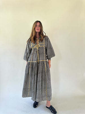 Block Print Kinga Csilla Dress