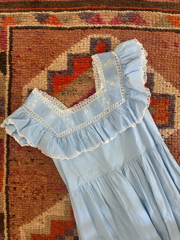 Vintage Butterfly Sleeve Dress