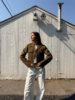1940s Wool Military Jacket