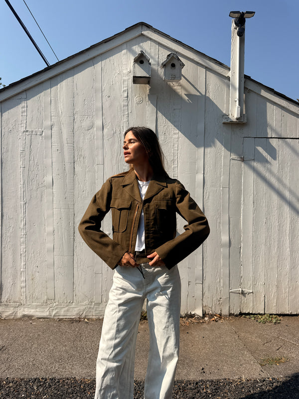 1940s Wool Military Jacket