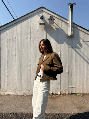 1940s Wool Military Jacket