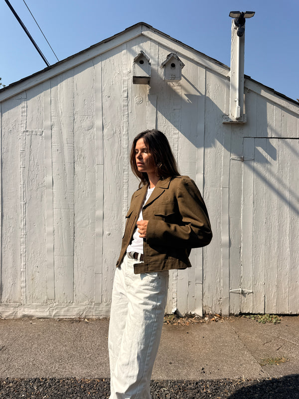 1940s Wool Military Jacket