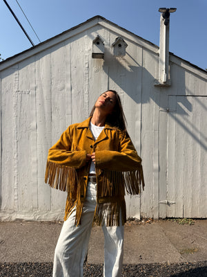70s Suede Fringe Jacket