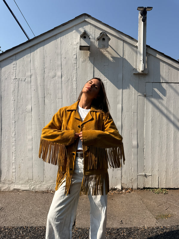 70s Suede Fringe Jacket