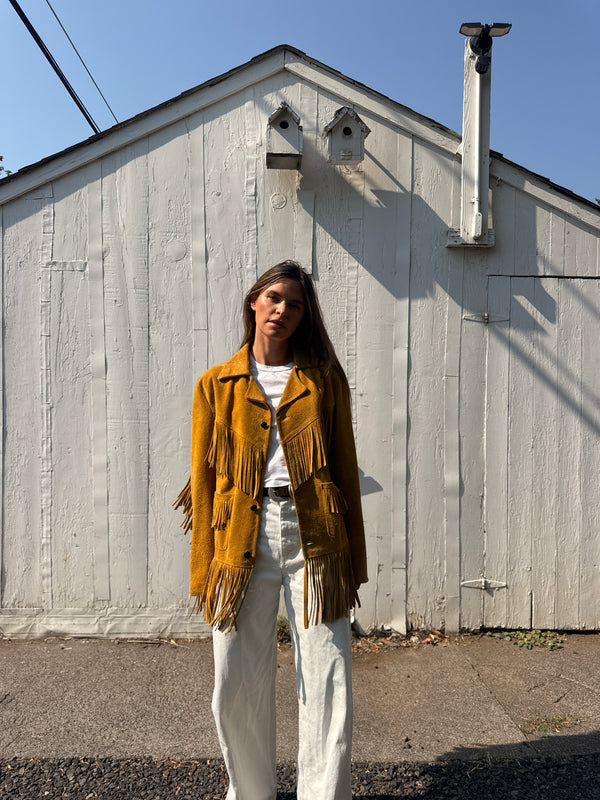 70s Suede Fringe Jacket