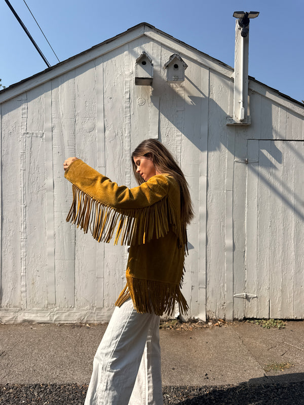 70s Suede Fringe Jacket