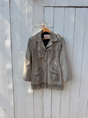 Vintage Suede Fringe Jacket