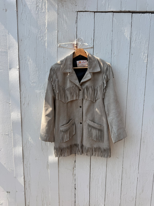 Vintage Suede Fringe Jacket