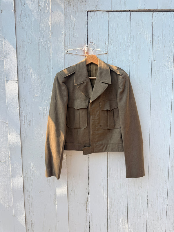 1940s Wool Military Jacket