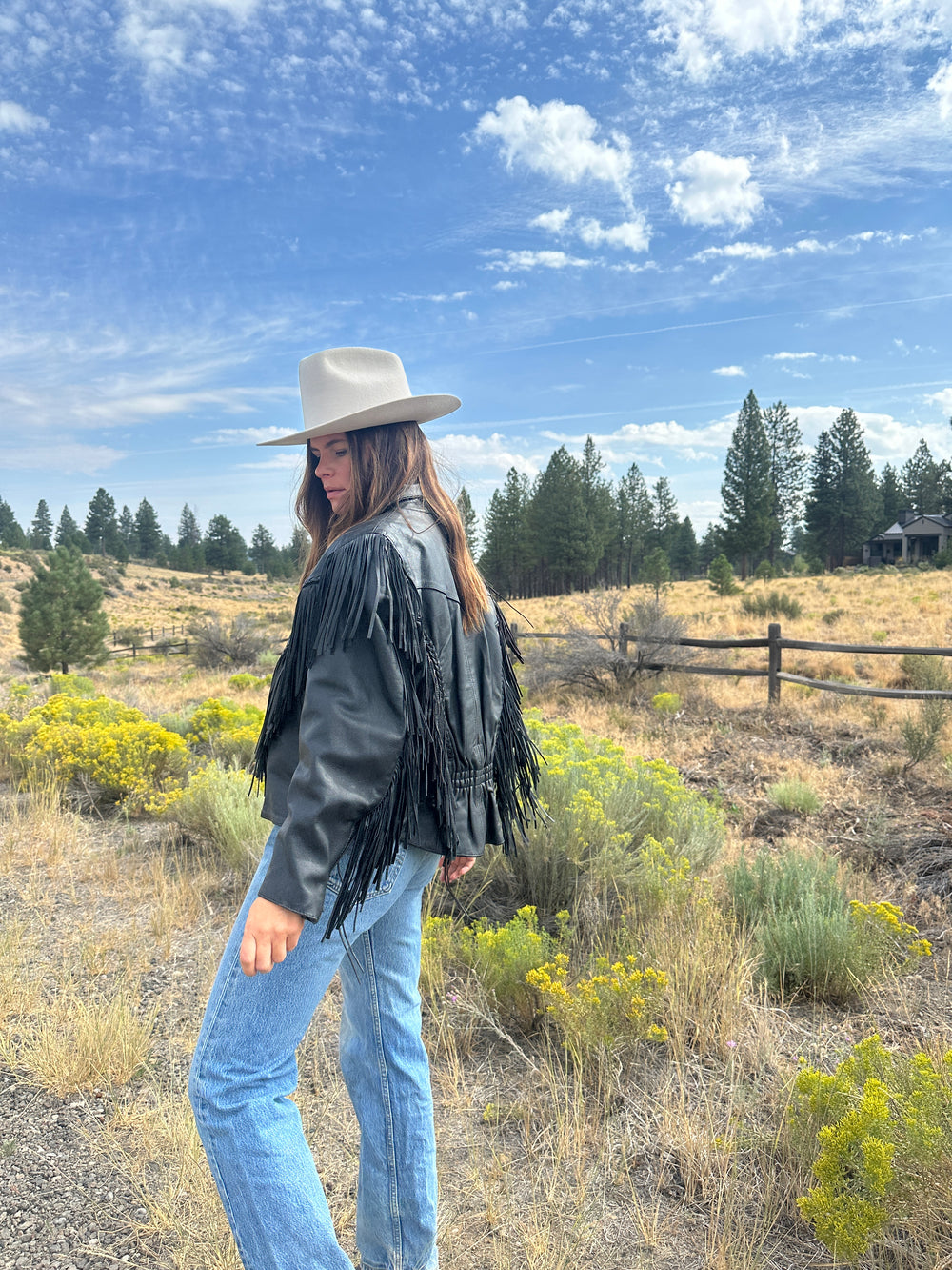 80s Fringe Leather Jacket