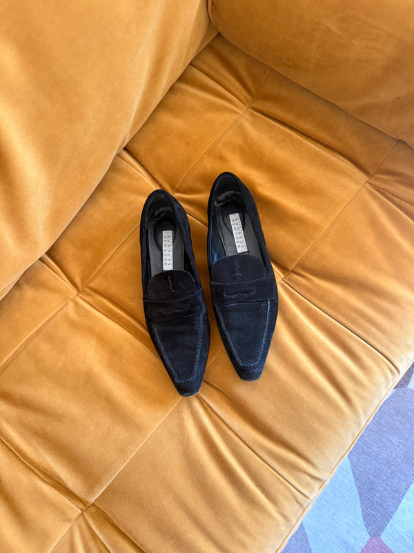 Vintage Barneys New York Suede Loafers (38.5)