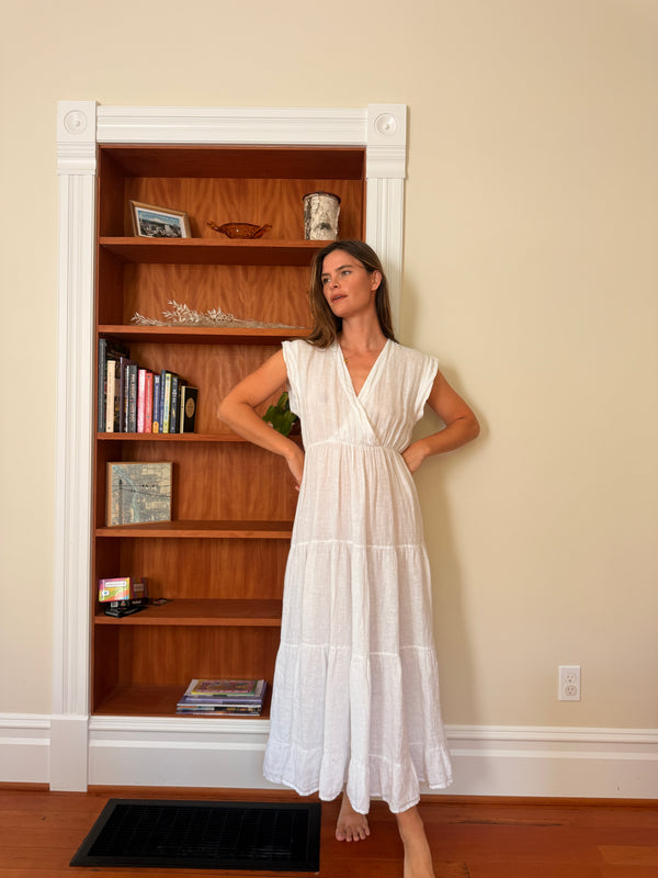 Italian Linen Maxi Dress