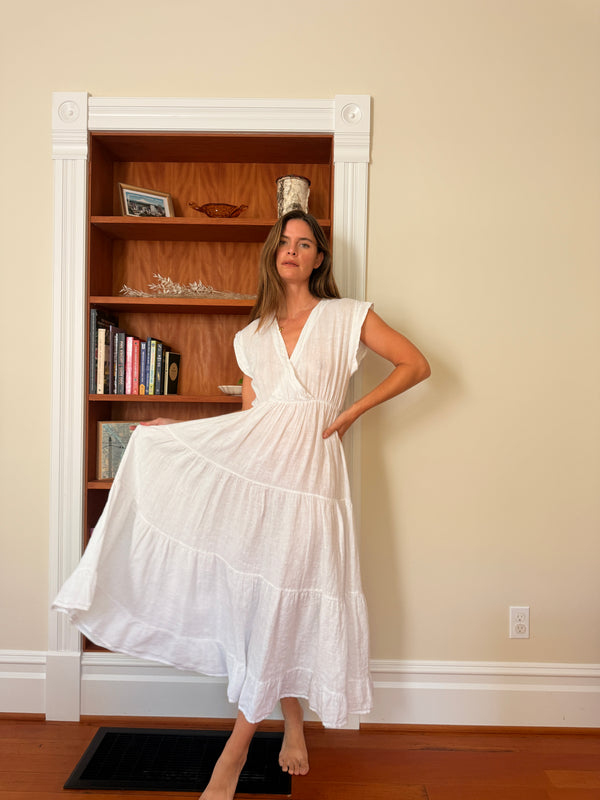 Italian Linen Maxi Dress