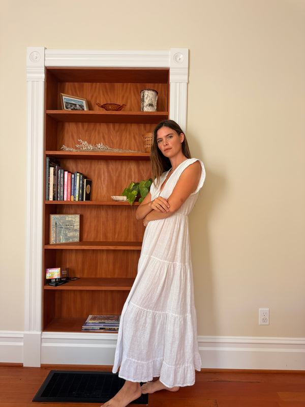 Italian Linen Maxi Dress
