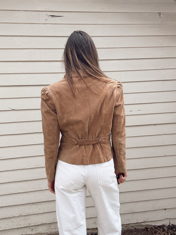 Vintage Suede Cropped Jacket