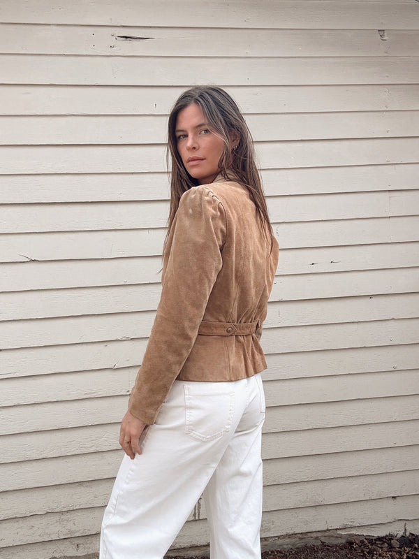 Vintage Suede Cropped Jacket