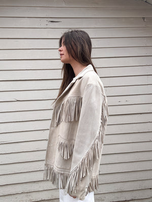 Vintage Suede Fringe Jacket