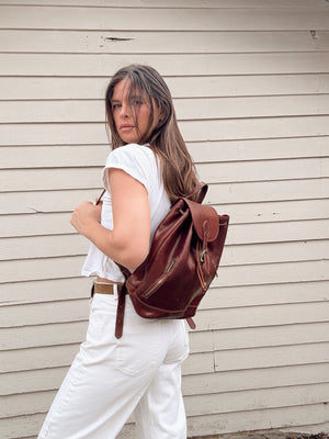 Vintage Leather Backpack