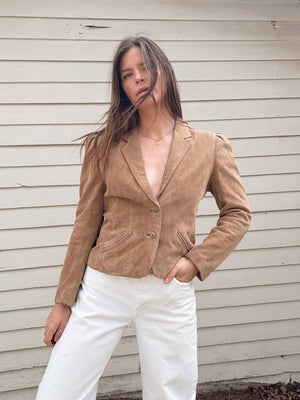 Vintage Suede Cropped Jacket