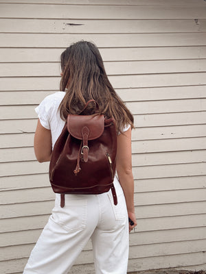 Vintage Leather Backpack