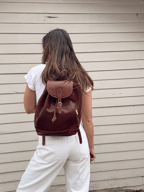 Vintage Leather Backpack