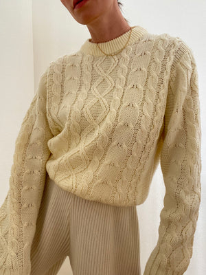 Vintage Cable-knit Sweater